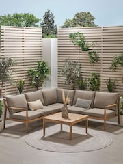Pacific Grey Malta Outdoor Lounge Corner Set - Image 1 of 8