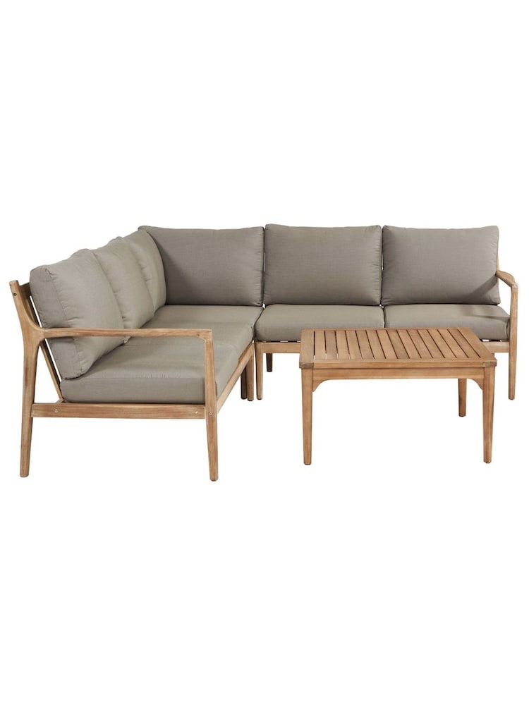 Pacific Grey Malta Outdoor Lounge Corner Set - Image 8 of 8
