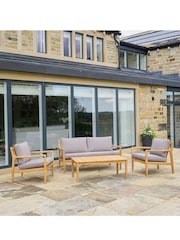 Pacific Grey Malta Outdoor Lounge Seating Set - Image 2 of 5