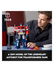LEGO Icons Optimus Prime, Transformers Robot Model Set 10302 - Image 4 of 9