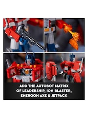 LEGO Icons Optimus Prime, Transformers Robot Model Set 10302 - Image 6 of 9