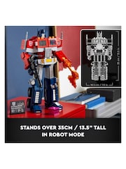 LEGO Icons Optimus Prime, Transformers Robot Model Set 10302 - Image 7 of 9
