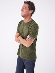 White Stuff Light Green Abersoch 100% Cotton Short Sleeve T-Shirt - Image 1 of 12
