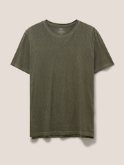 White Stuff Light Green Abersoch 100% Cotton Short Sleeve T-Shirt - Image 1 of 3
