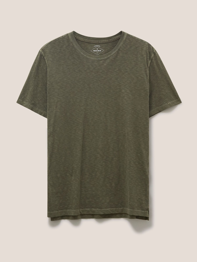 White Stuff Light Green Abersoch 100% Cotton Short Sleeve T-Shirt - Image 1 of 3