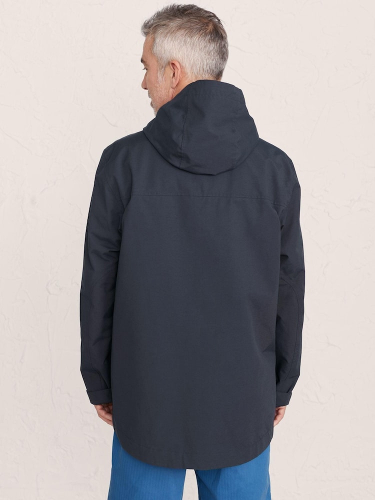Seasalt Cornwall Blue Mens Porthperran Coat - Image 2 of 5