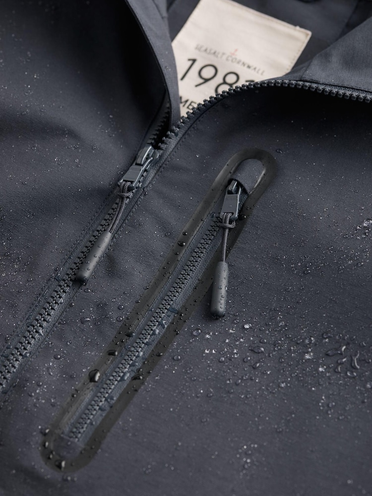 Seasalt Cornwall Blue Mens Porthperran Coat - Image 5 of 5