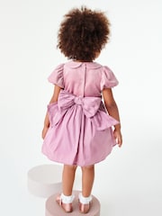 Rose Pink Next Velvet And Taffeta Prom Dress (3mths-8yrs) - Image 3 of 5