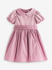 Rose Pink Next Velvet And Taffeta Prom Dress (3mths-8yrs) - Image 4 of 5