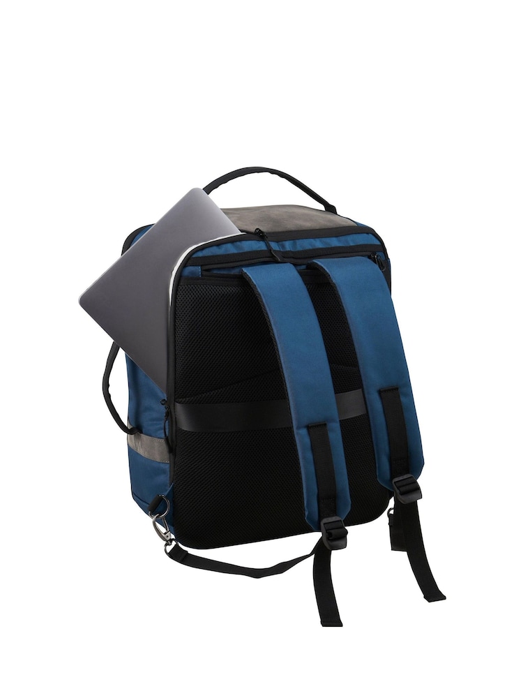 Cabin Max Blue Manhattan 45cm Cabin Backpack - Image 2 of 5