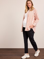 Black Maternity Tapered Trousers - Image 1 of 6