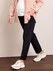 Black Maternity Tapered Trousers - Image 2 of 6