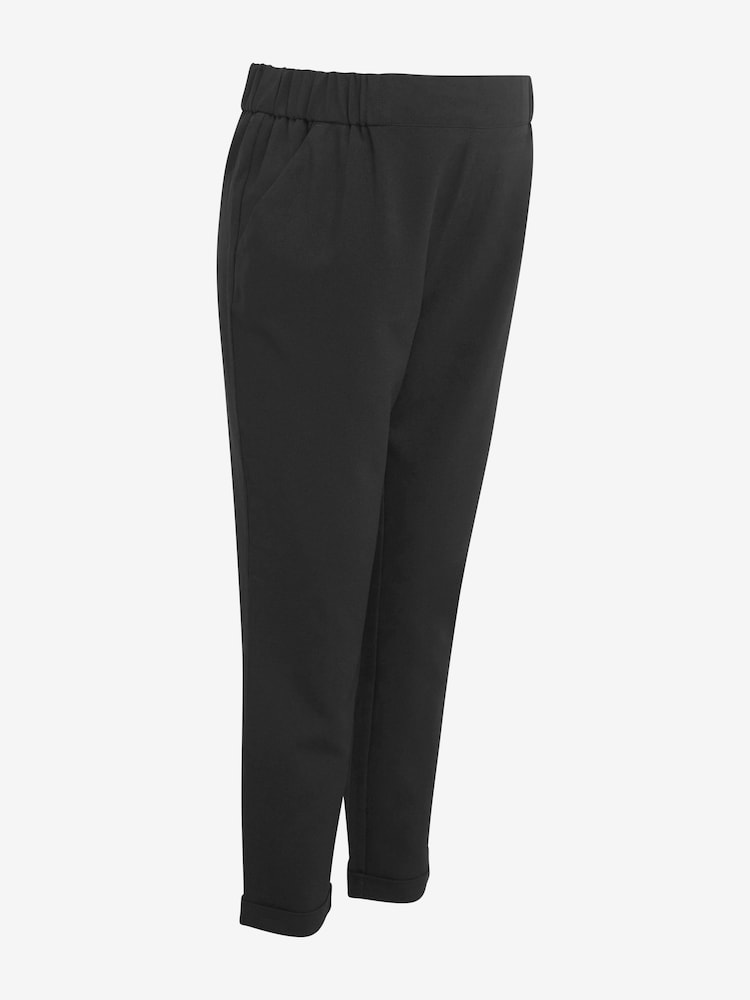 Black Maternity Tapered Trousers - Image 6 of 6