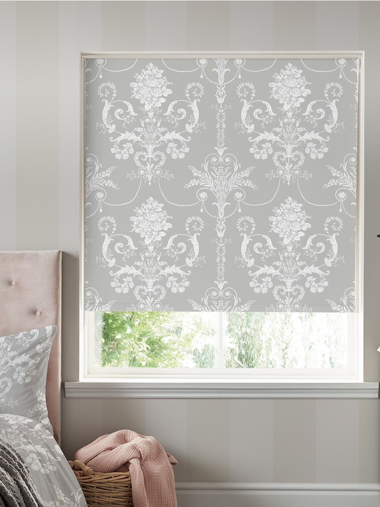 Laura Ashley Steel Grey Josette Roller Blind - Image 1 of 1