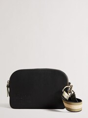 Ted Baker Darcelo Black Branded Webbing Camera Bag - Image 1 of 5