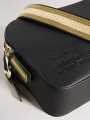 Ted Baker Darcelo Black Branded Webbing Camera Bag - Image 4 of 5