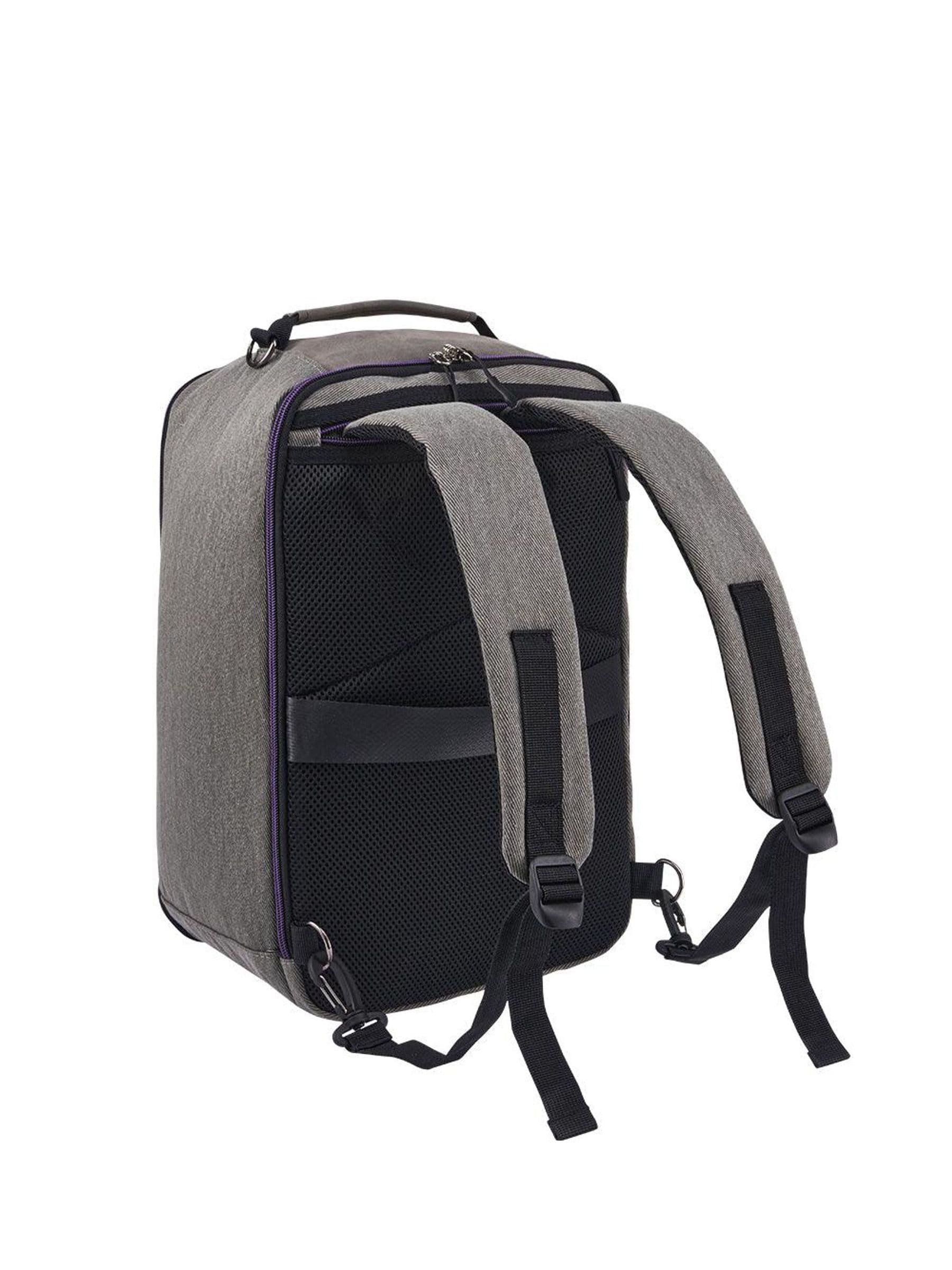 Buy Cabin Max Grey Black Manhattan Cabin Travel Bag 40x20x25 Shoulder Bag and Backpack from Next Luxembourg