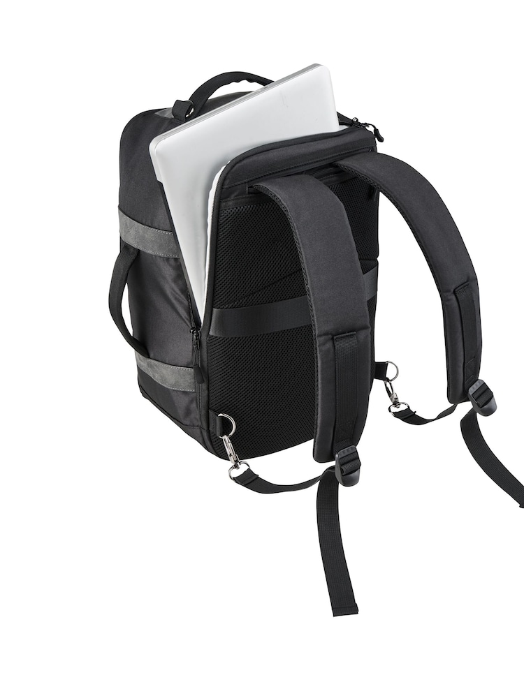 Cabin Max Dark Grey Manhattan Cabin Travel Bag 40x20x25 Shoulder Bag and Backpack - Image 5 of 6