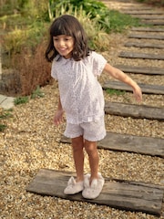 The White Company Girls Grey Bonnie Bunny Slippers - Image 3 of 3
