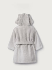 The White Company Baby Grey 100% Cotton Bear Ears Robe - Image 4 of 4