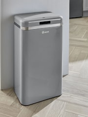 Swan Grey Retro 45L Square Sensor Grey Bin - Image 1 of 5