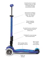 Micro Scooters Navy Blue Maxi Foldable LED Three Wheel Scooter - Image 3 of 6