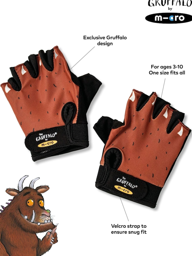 Micro Scooters Brown Gruffalo Gloves - Image 2 of 4 Micro Scooters Brown Gruffalo Gloves - Image 2 of 4