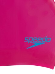 Speedo Pink Junior Long Hair Swim Cap - Image 3 of 3