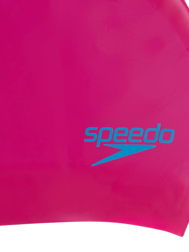 Speedo Pink Junior Long Hair Swim Cap - Image 3 of 3