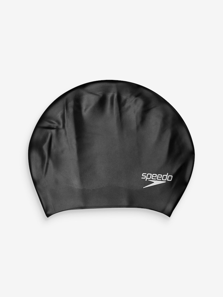 Speedo Black Adults Long Hair Cap - Image 1 of 1