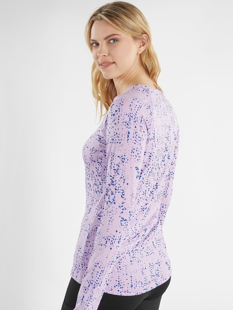 Calvin Klein Golf Purple Pebble Long Sleeve T-Shirt - Image 2 of 10