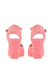 Jones Bootmaker Red Alejandra Espadrille Wedge Sandals - Image 3 of 7