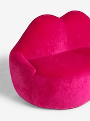 Rockett St George Luxe Needlecord Velvet Harrys Pink Luscious Lips Small 2 Seater Sofa - Image 5 of 6