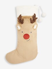 JoJo Maman Bébé Extra Large Christmas Stocking - Reindeer - Image 1 of 6