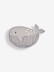 JoJo Maman Bébé Grey Whale Bath Toy Organiser - Image 1 of 2