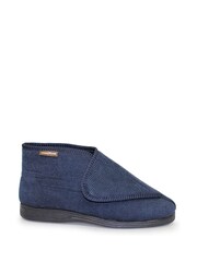 Goodyear Grey Drake Blue One Touch Bootee Slippers - Image 1 of 5