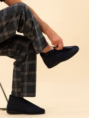 Goodyear Grey Drake Blue One Touch Bootee Slippers - Image 5 of 5