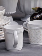 Laura Ashley Set of 2 White Artisan Collectables Mugs - Image 2 of 3