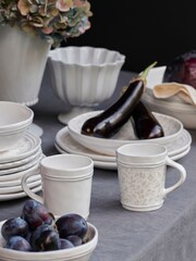 Laura Ashley Set of 2 White Artisan Collectables Mugs - Image 3 of 3
