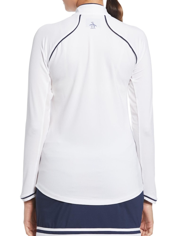 Original Penguin Golf Ladies Veronica Sun Protection White Top - Image 2 of 4