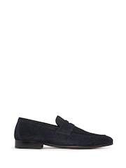 Oliver Sweeney Blue Keyworth Calf Suede Penny Loafers - Image 1 of 5
