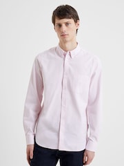French Connection Pink Oxford 100% Cotton Long Sleeve Shirt - Image 1 of 4