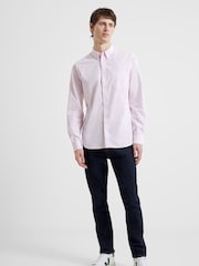 French Connection Pink Oxford 100% Cotton Long Sleeve Shirt - Image 2 of 4
