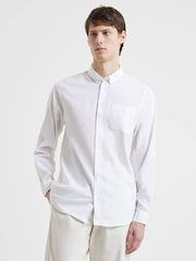 French Connection White Linen 55 Shirt - Image 1 of 5