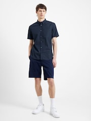 French Connection Blue 100% Cotton Design Shirt - Image 2 of 4