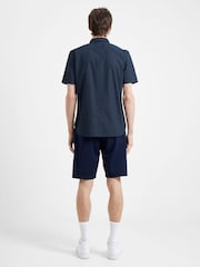 French Connection Blue 100% Cotton Design Shirt - Image 3 of 4