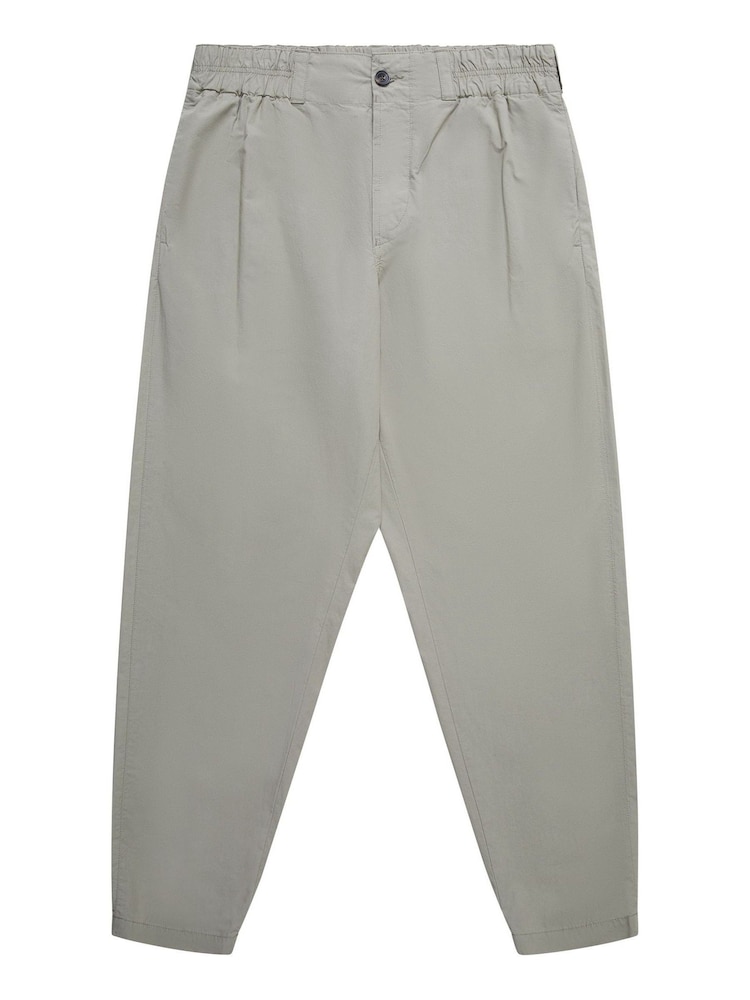 French Connection Green Military 100% Cotton Tapered Chino Trousers - Image 4 of 4