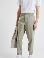 Grün - French Connection – schmal zulaufende Military-Chinohose aus 100 % Baumwolle - Bild 6 von 8