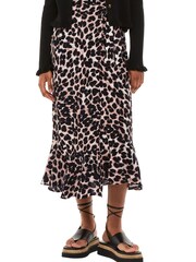 Whistles Animal Leopard Spot Wrap Skirt - Image 1 of 4