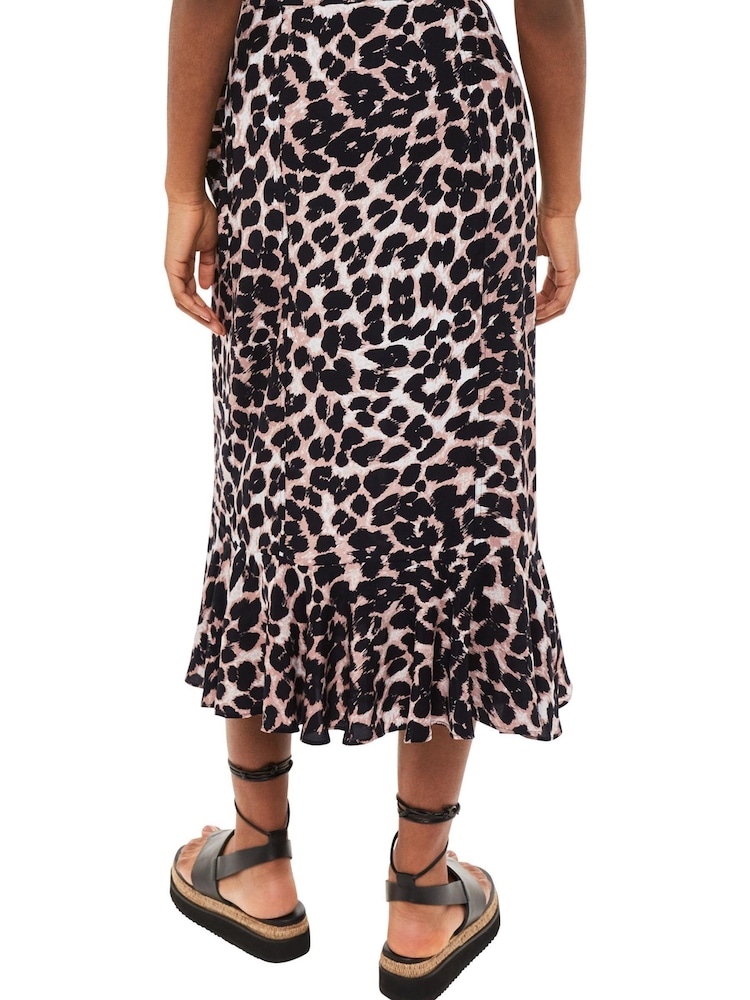 Whistles Animal Leopard Spot Wrap Skirt - Image 2 of 4